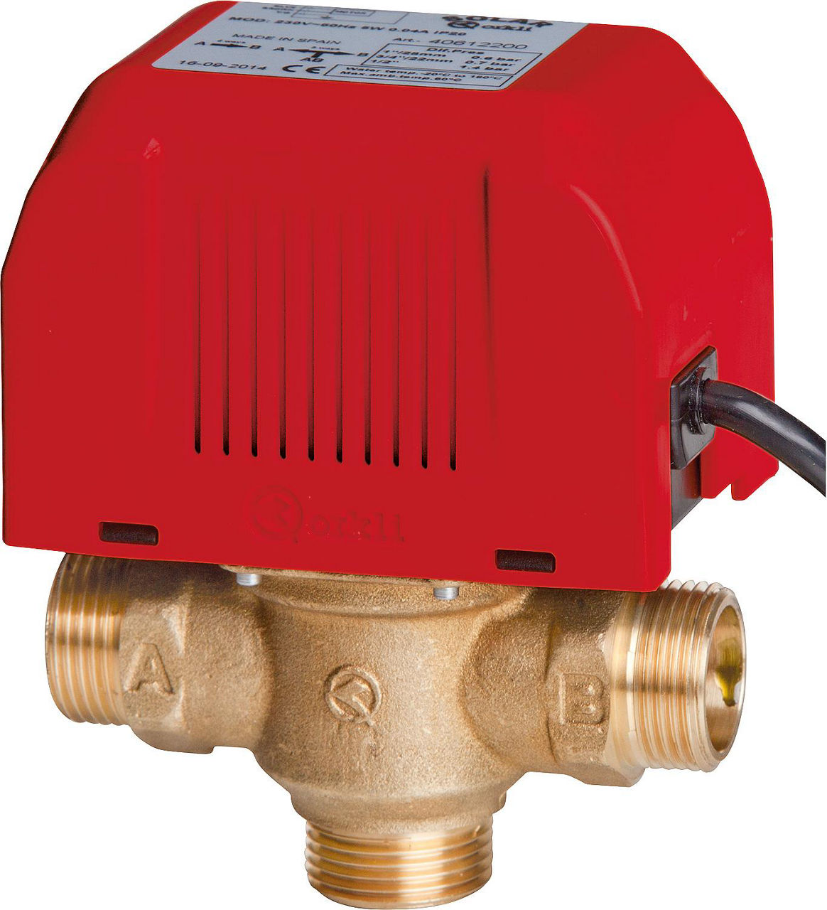 3-Wege Zonenventil Orkli DN20(3/4") AG, ohne Endschalter, 230V 3-Wege Zonenventil Orkli DN20(3/4") AG, ohne Endschalter, 230V