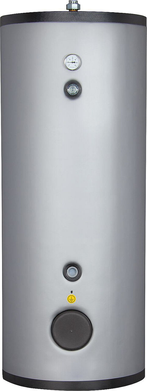 Wärmepumpenspeicher WP1X Edelstahl, mit 2 Wärmetauscher, 300 L