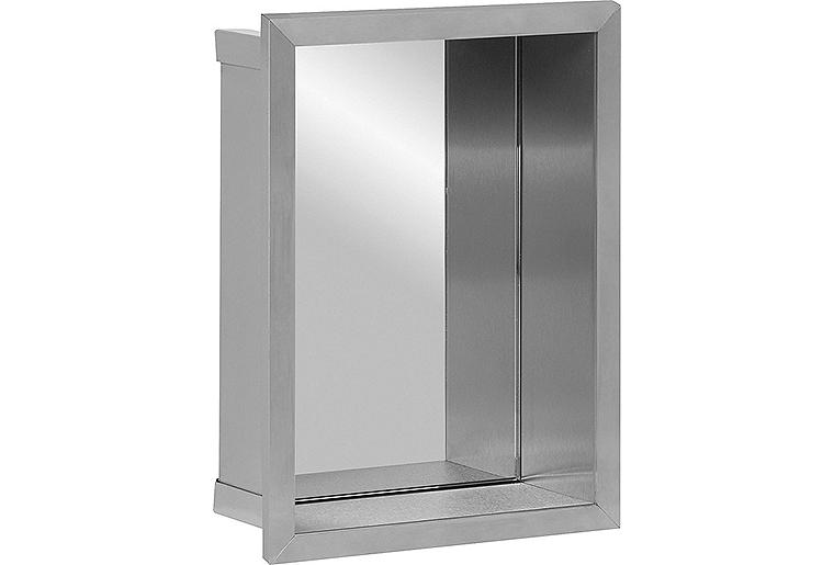 Wandnische mit Spiegelrückwand Tiefe 100mm, BxH:235x325mm Wandnische mit Spiegelrückwand Tiefe 100mm, BxH:235x325mm