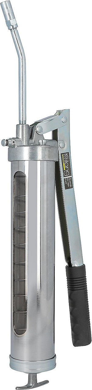 Handhebelfettpresse M10x1 mit transp. Sichtfenster inkl. Zerk und Hydraulikgreifkopf