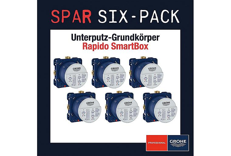 Six-Pack Sparpaket 6x Grohe Smartbox