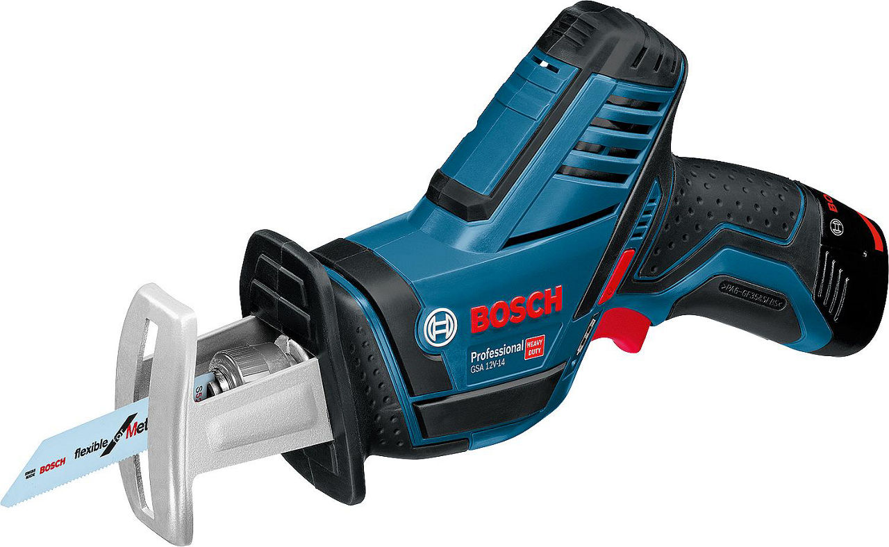 Akku-Säbelsäge BOSCH 12V GSA 12V-14 2 x 3,0 Ah Akkus und Ladegerät Akku-Säbelsäge BOSCH 12V GSA 12V-14 2 x 3,0 Ah Akkus und Ladegerät