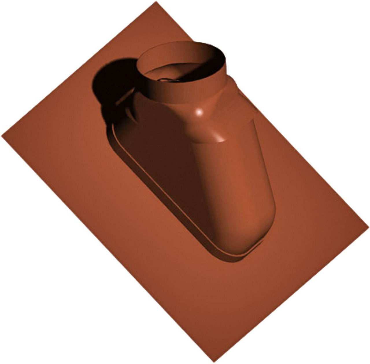 Kunststoff-Abgassystem Schrägdachpfanne 25-50°, schwarz, flexibel, DN 80/125 Kunststoff-Abgassystem Schrägdachpfanne 25-50°, schwarz, flexibel, DN 80/125
