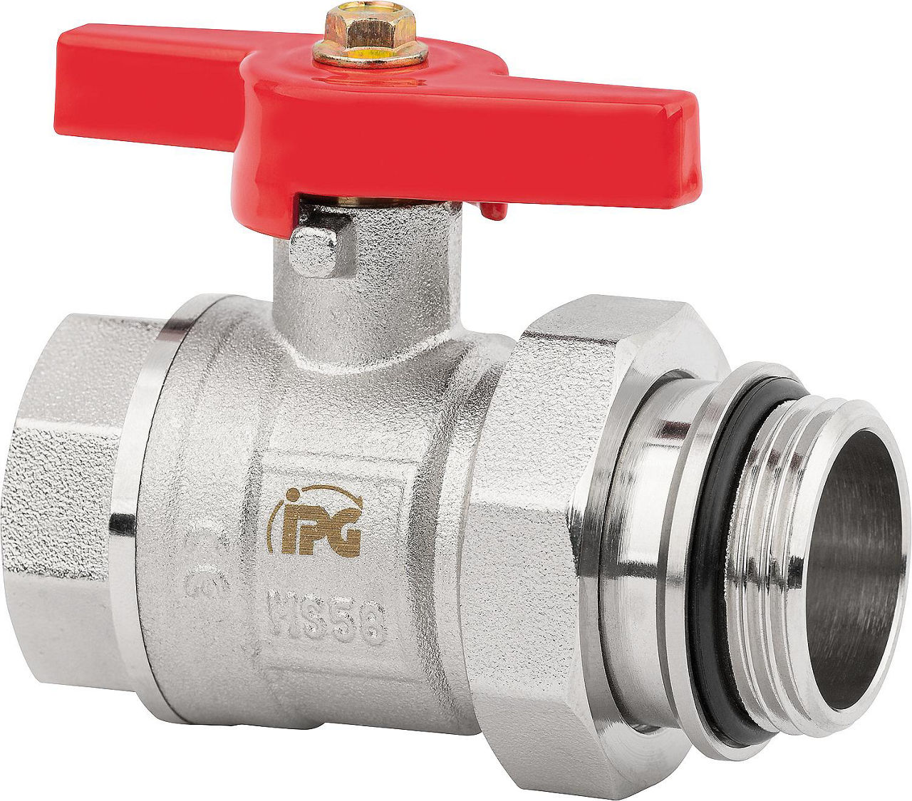 Kugelhahn mit Verschraubung 3/4" selbstdichtend Kugelhahn mit Verschraubung 3/4" selbstdichtend