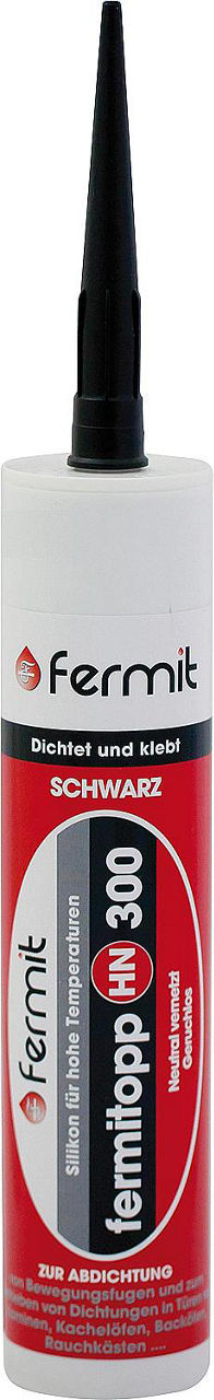 Hochtemperatursilikon (B1) FERMIT HN300 neutralvernetzend [schwarz] 310ml Kartusche