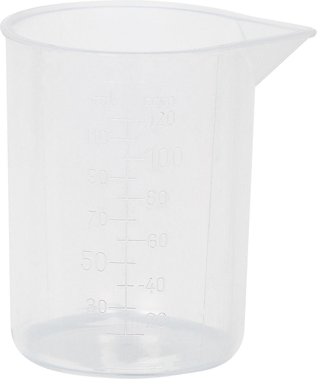 Messbecher ohne Griff 120 ml transparent Messbecher ohne Griff 120 ml transparent