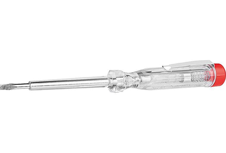Phasenprüfer - Schraubendreher 220-250 V, VDE Schneide 3mm / ganze Länge 140mm Phasenprüfer - Schraubendreher 220-250 V, VDE Schneide 3mm / ganze Länge 140mm