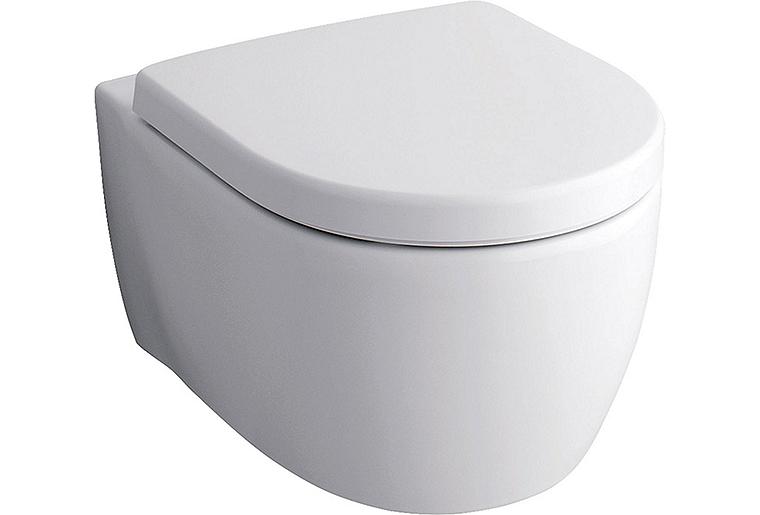Wand-Tiefspül-WC Geberit Icon weiß, spülrandlos BxHxT: 355x330x530mm Wand-Tiefspül-WC Geberit Icon weiß, spülrandlos BxHxT: 355x330x530mm