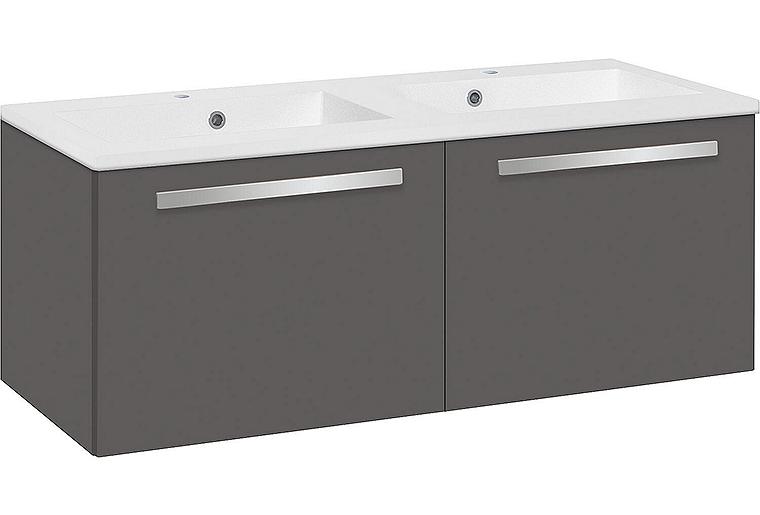 WTU+Mineralguss-WT EBLI, graphit matt, 2 Auszüge, 1210x494x510mm WTU+Mineralguss-WT EBLI, graphit matt, 2 Auszüge, 1210x494x510mm