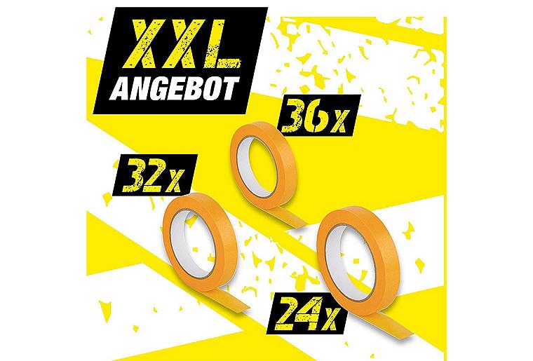XXL-Paket Papierband Gold, 92-teilig