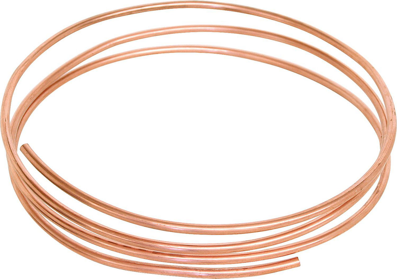 Kupferrohr weich in Ringen Ø 5x1mm, Meterware Kupferrohr weich in Ringen Ø 5x1mm, Meterware