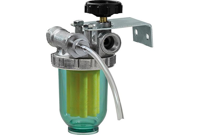 GOK-Einstrangfilter 3/8" mit Rücklaufzuführung UA 8/10mm SIKU-70µm GOK-Einstrangfilter 3/8" mit Rücklaufzuführung UA 8/10mm SIKU-70µm