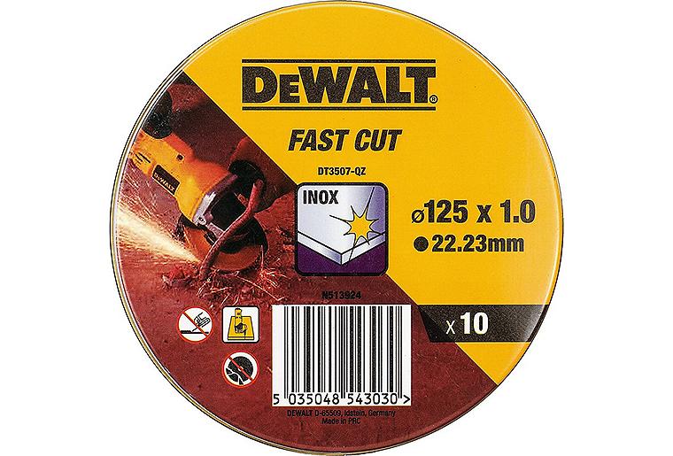 Trennscheibe DeWALT DT3507-QZ 125 x 1 x 22,23 mm, VPE=10 Stück Trennscheibe DeWALT DT3507-QZ 125 x 1 x 22,23 mm, VPE=10 Stück
