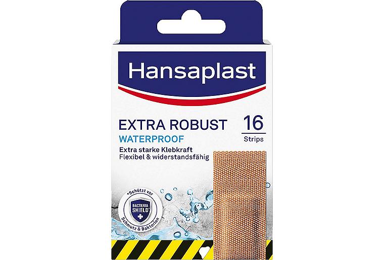 Wundpflaster Hansaplast EXTRA ROBUST Strips 2,6 x 7,6 cm 16 Stück