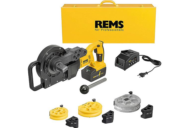 Akku-Curvo 22 V, REMS Rohrbieger Set 15-18-22