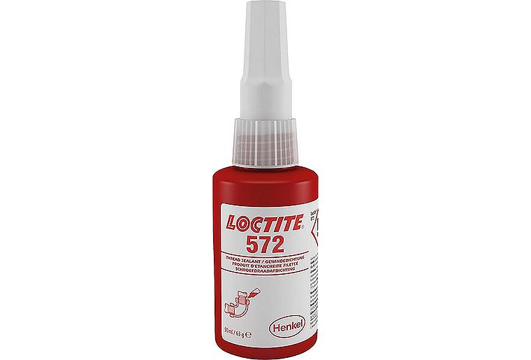 Gewindedichtung mittelfest/langsamhärtend LOCTITE 572, 50ml Dosierflasche