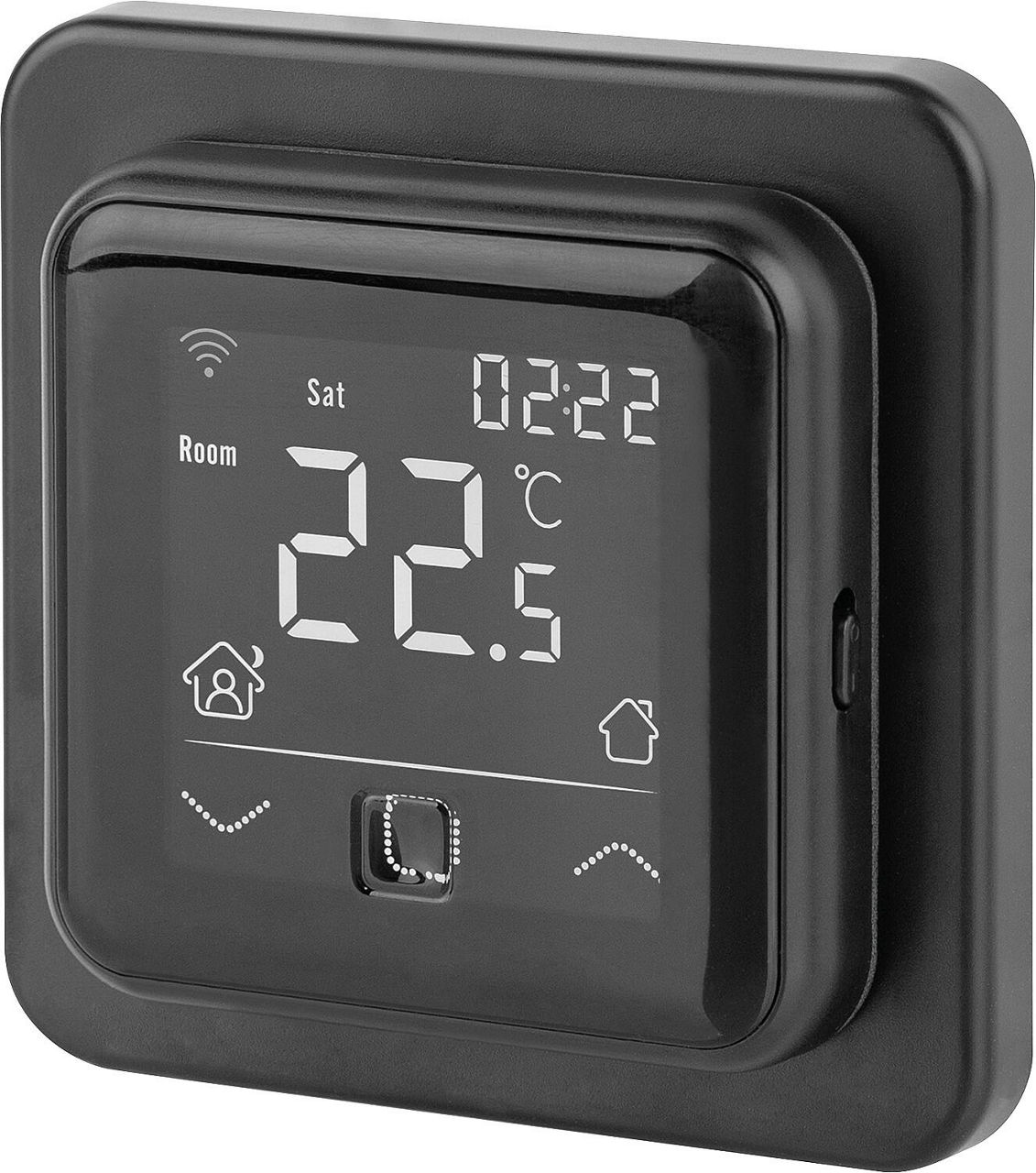Raumthermostat digital unterputz C16 Wifi, Graphit Schwarz inkl. Bodensensor Raumthermostat digital unterputz C16 Wifi, Graphit Schwarz inkl. Bodensensor