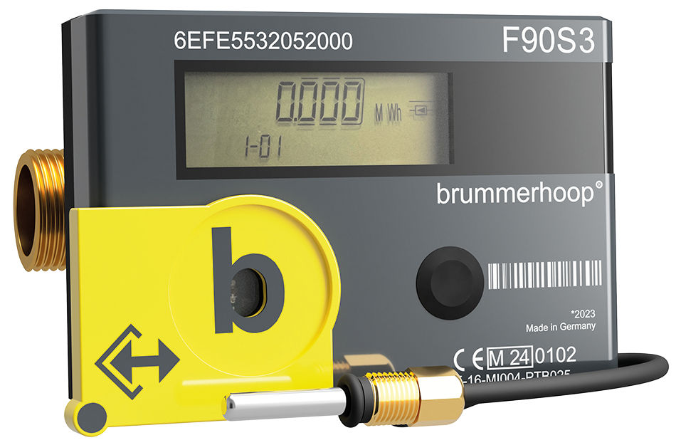 Kompakt-Wärmezähler F90S Solar, Qp 0,6 m³, DN15, 110 mm