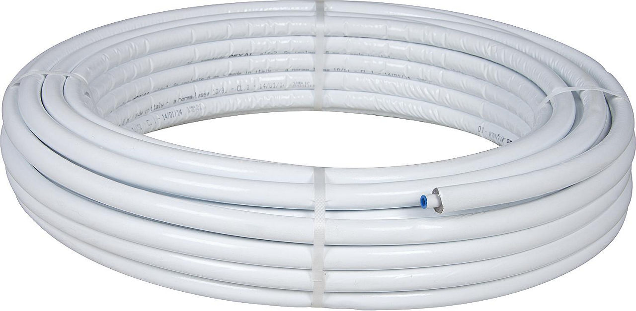 Mehrschichtverbundrohr 14x2mm Isolierung 6mm,grau, Rolle a 50m