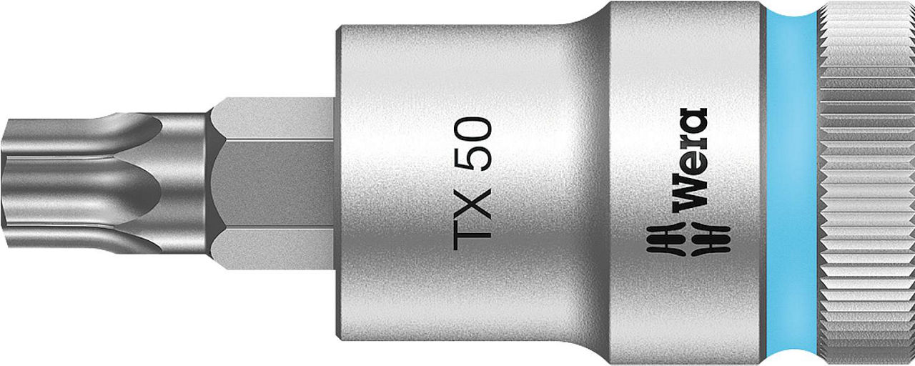 Torx®-Steckschlüsseleinsatz Wera 8767 C HF Bitnuss mit 1/2"-Antrieb, kurz, mit Haltefunktion, T50 x 60 mm