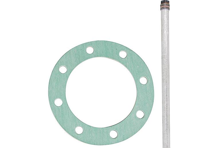 Wartungsset für Speicher mit Flanschdichtung 180mm und Magnesiumanode 1 1/4"