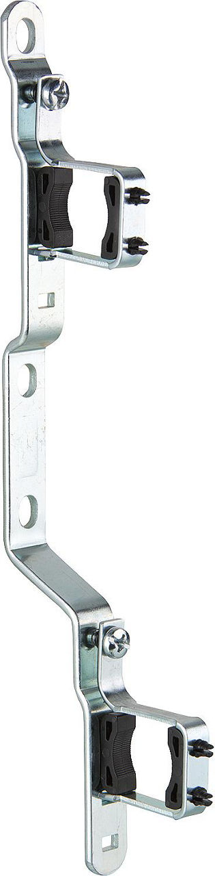 Doppel-Wandhalterungsset mit Schalldämmeinlage, Wandabstand für Verteilerbalken 1", VPE: 2 Doppel-Wandhalterungsset mit Schalldämmeinlage, Wandabstand für Verteilerbalken 1", VPE: 2