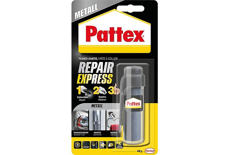 Reparaturknete Metall PATTEX Powerknete Repair Express 48g Blisterkarte Reparaturknete Metall PATTEX Powerknete Repair Express 48g Blisterkarte