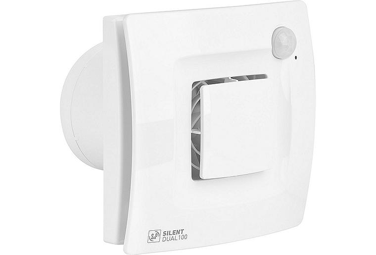 Kleinraumventilator Silent Dual NW 100, V=90 m3/h Bewegung+Feuchtesteuerung Kleinraumventilator Silent Dual NW 100, V=90 m3/h Bewegung+Feuchtesteuerung