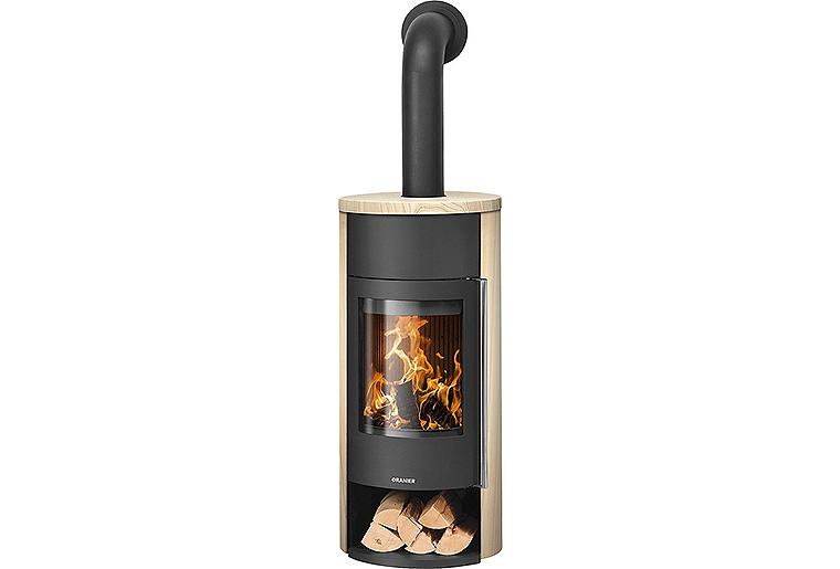 Kaminofen Oranier Polar Neo W+, Sandstein, Korpus Stahl Schwarz Kaminofen Oranier Polar Neo W+, Sandstein, Korpus Stahl Schwarz