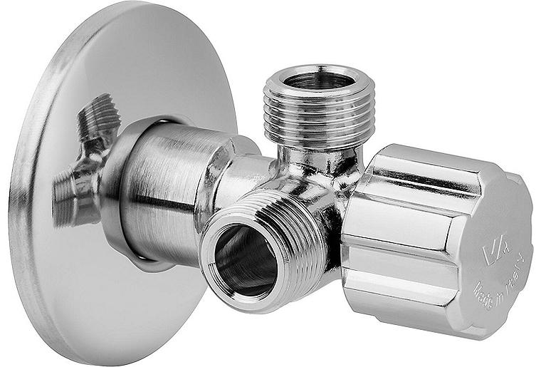 Doppel-Eckventil DN15 (1/2") 2x Anschluss DN10 (3/8")