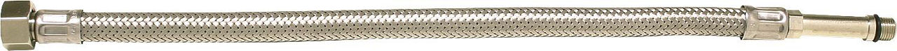 Verbindungsschlauch flexibel 3/8" Ü-Wurfmutter x M 10, KTW-A 350 mm, langer Gewindenippel Verbindungsschlauch flexibel 3/8" Ü-Wurfmutter x M 10, KTW-A 350 mm, langer Gewindenippel