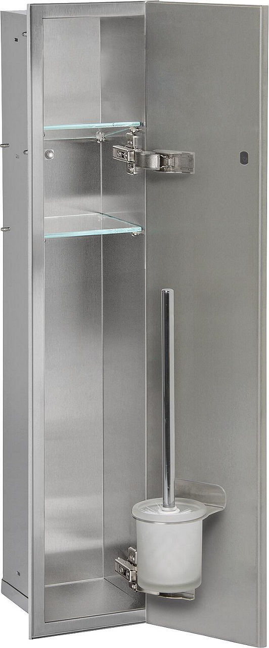 WC-Einbaucontainer Edelstahl Höhe 800, 1 Türe befliesbar, rechts WC-Einbaucontainer Edelstahl Höhe 800, 1 Türe befliesbar, rechts