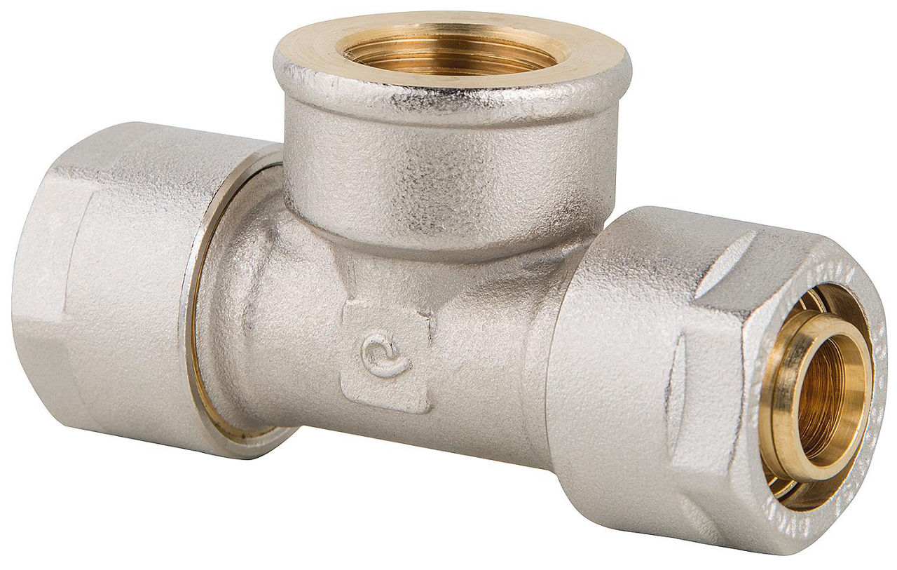 MSVR Klemmring T-Stück mit IG 26x3 - 3/4" - 26x3mm MSVR Klemmring T-Stück mit IG 26x3 - 3/4" - 26x3mm