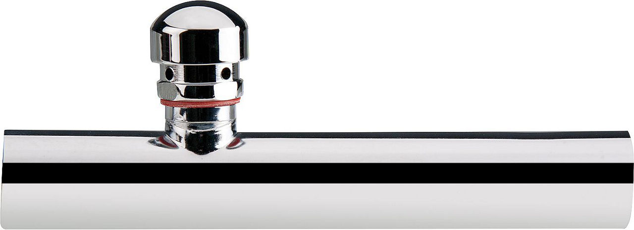 Wandrohr mit Rohrbelüfter Messing verchromt 32 x 300 mm