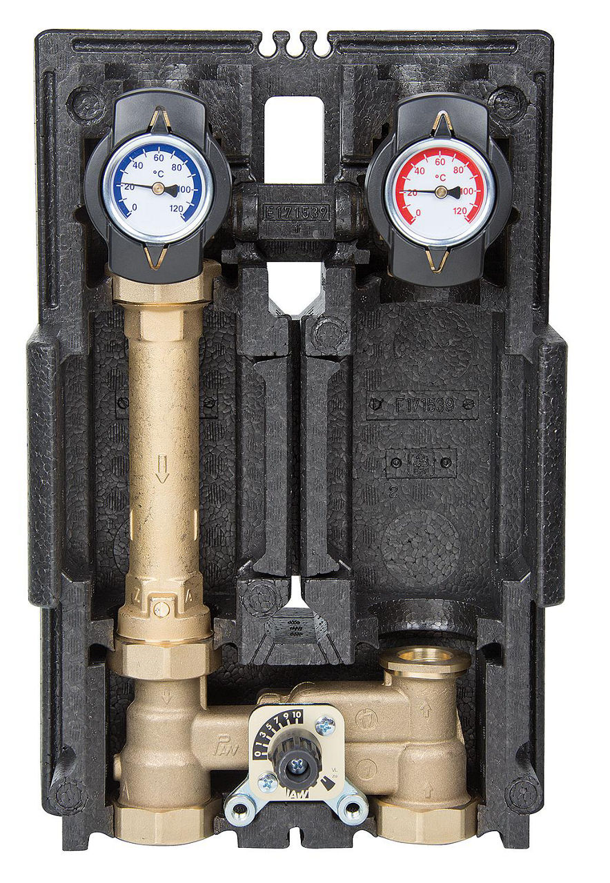 Heizkreisset K32 Heat Bloc DN 25(1") mit 3-Wegemischer ohne Pumpe Heizkreisset K32 Heat Bloc DN 25(1") mit 3-Wegemischer ohne Pumpe