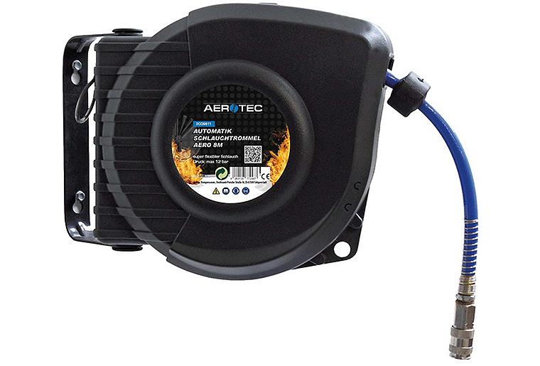 Druckluftschlauchtrommel, Automatik, Länge 8 m, Ø Schlauch: 8/12 mm Druckluftschlauchtrommel, Automatik, Länge 8 m, Ø Schlauch: 8/12 mm