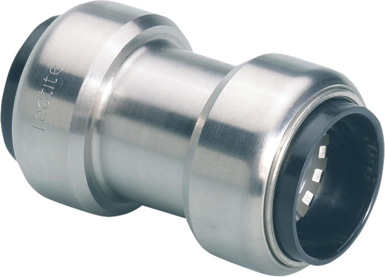 Edelstahl-Steckfitting Muffe (i/i) 15 mm Edelstahl-Steckfitting Muffe (i/i) 15 mm