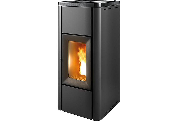 Pelletofen MCZ Mida Air 8 R, Grundgerät mit Verkleidung Schwarz Metall, 8,0 kW Pelletofen MCZ Mida Air 8 R, Grundgerät mit Verkleidung Schwarz Metall, 8,0 kW
