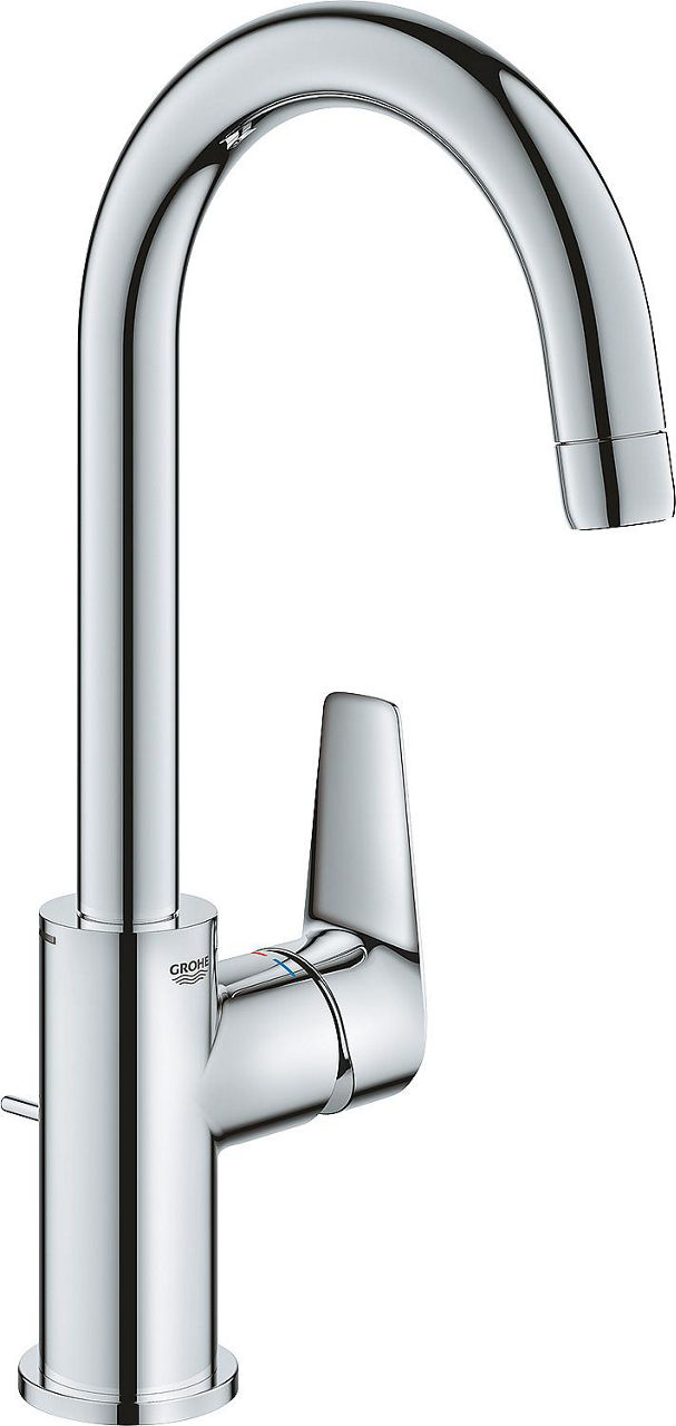Waschtischmischer Grohe BauEdge L-Size Ausladung 140 mm chrom mit Ablaufgarnitur Waschtischmischer Grohe BauEdge L-Size Ausladung 140 mm chrom mit Ablaufgarnitur