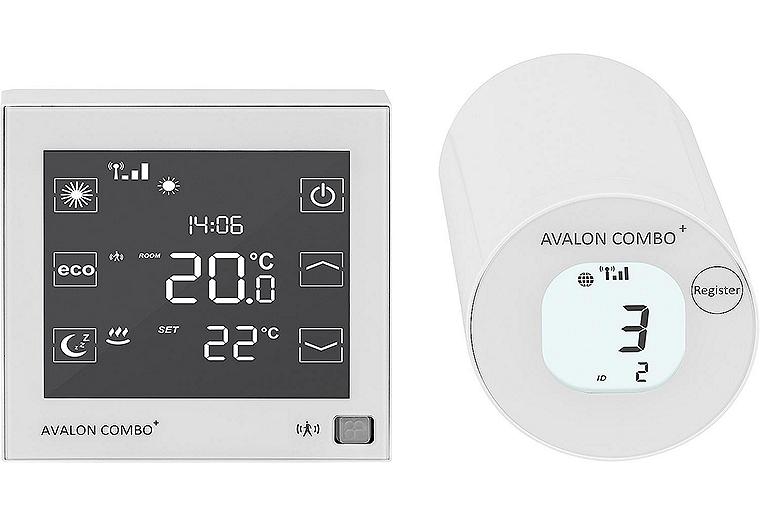 Funk-Raumthermostat und Heizkörperstellantrieb, Avalon Combo+ Funk-Raumthermostat und Heizkörperstellantrieb, Avalon Combo+