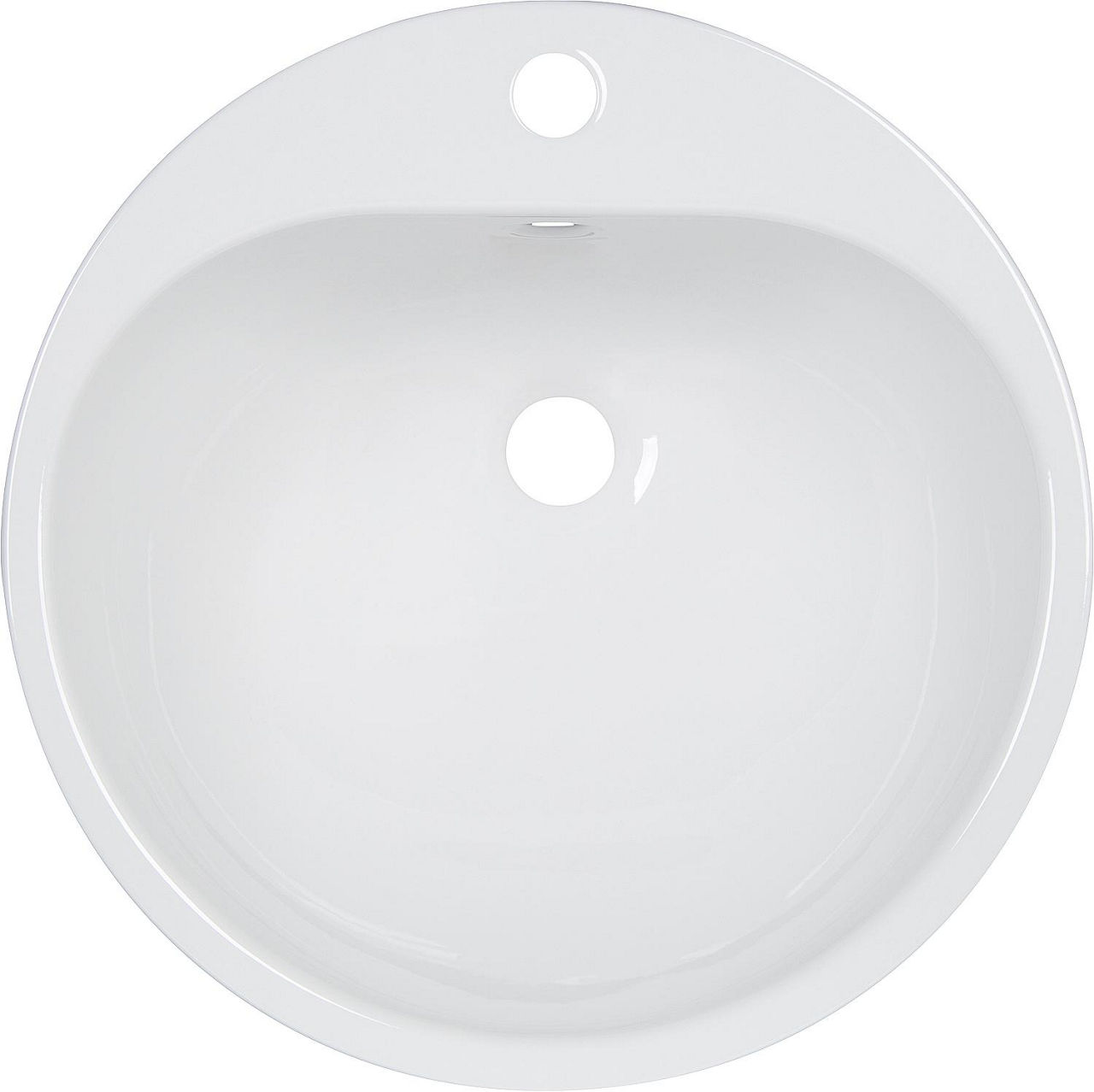 Einbaubecken Alape EW3 ohne Überlauf, Ø 475 mm, weiß Einbaubecken Alape EW3 ohne Überlauf, Ø 475 mm, weiß
