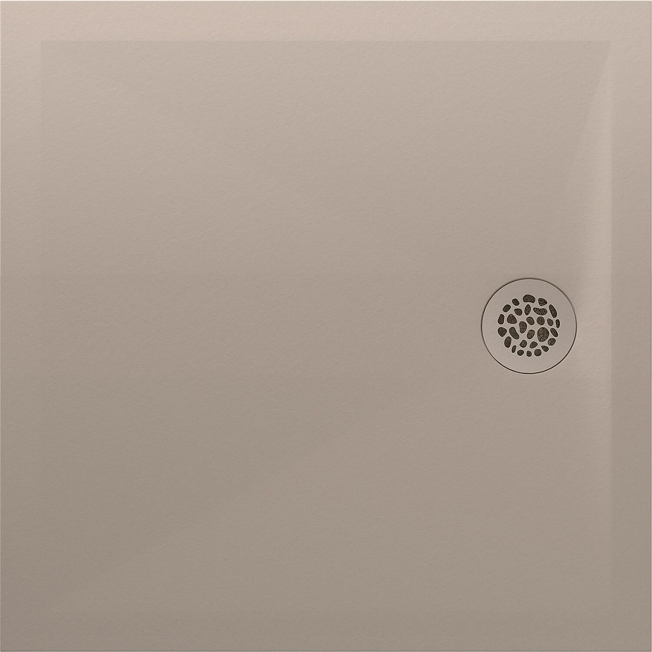 Duschwanne Ciron 900x23x900 mm Mineralguss hanf