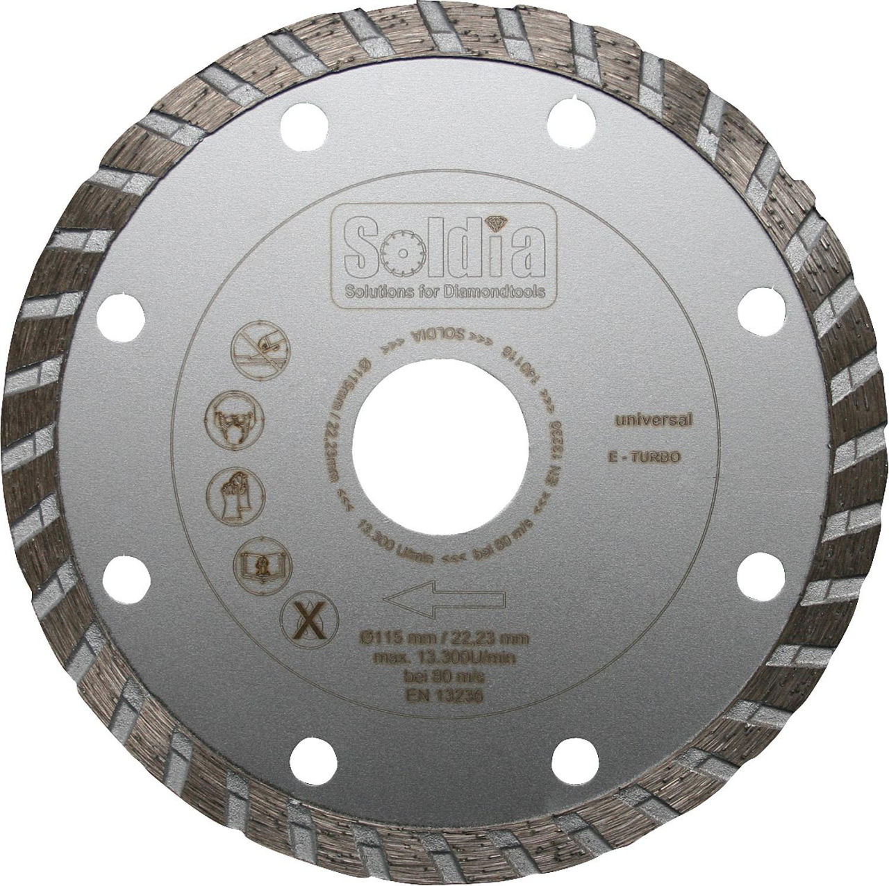 Diamant-Trennscheibe universal E-TURBO Drm. 115 x 22,23mm Diamant-Trennscheibe universal E-TURBO Drm. 115 x 22,23mm
