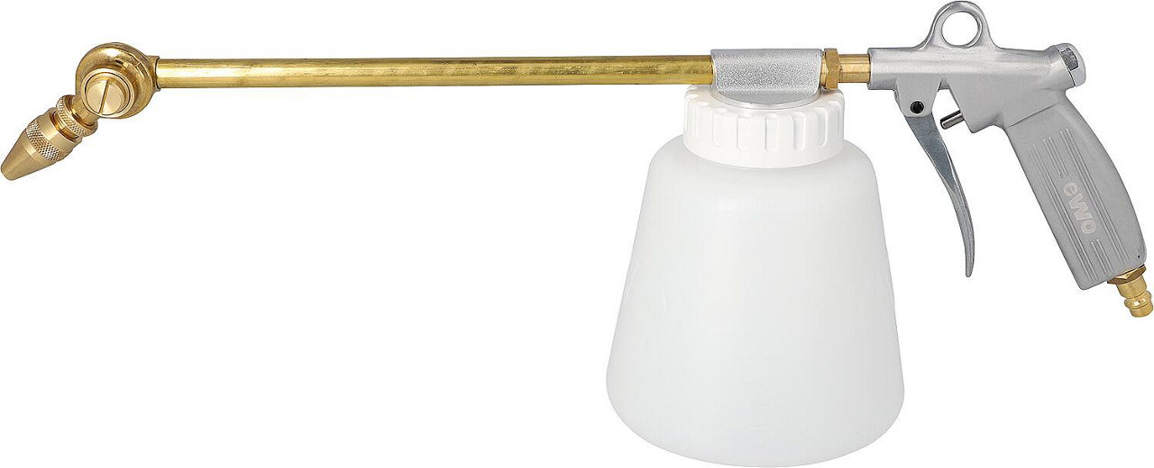 Sprühpistole mit Kunststoffbecher 1,0 ltr. Sprührohr schwenkbar Sprühpistole mit Kunststoffbecher 1,0 ltr. Sprührohr schwenkbar
