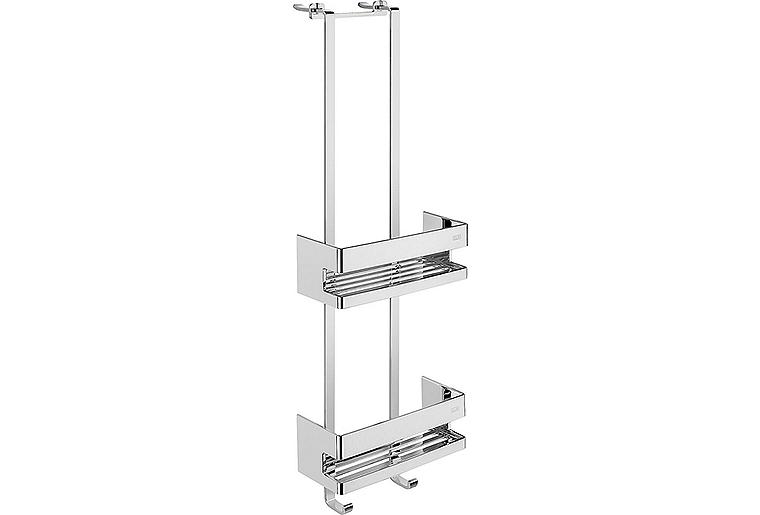 Türetagere emco system 2 chrom, mit 2 Wandkörben BxHxT:225x703x97mm