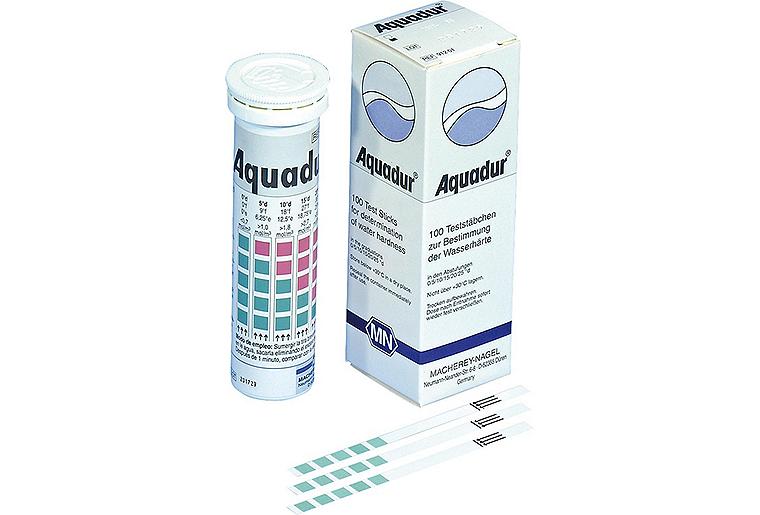 Teststäbchen Aquadur zur Bestimm. d. Wasserhärte 3.5.10.15.20.25 °d 100 Teststäbchen 6 x 95 mm