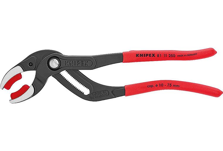 Siphonzange Knipex 250mm mit Kunststoffbacken