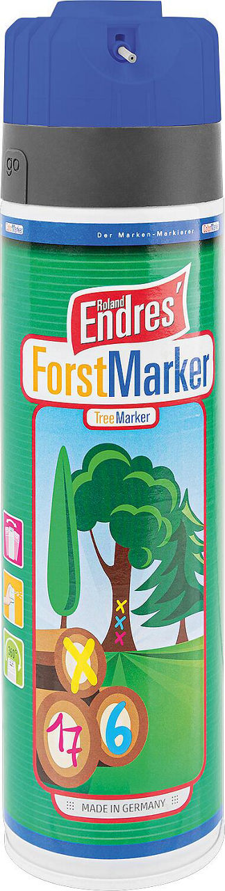 Markierspray leuchtend blau (KWF) Roland Endres Forst-Marker Ergo 360°, 500ml Sprühdose Markierspray leuchtend blau (KWF) Roland Endres Forst-Marker Ergo 360°, 500ml Sprühdose