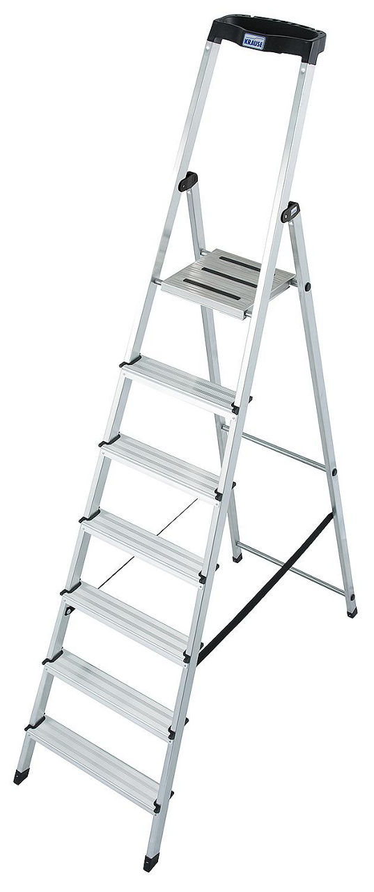 Stufen-StehLeiter Arb.Höhe 3,50 Standhöhe 1,50 Länge 2,30 Stufen 7 Stufen-StehLeiter Arb.Höhe 3,50 Standhöhe 1,50 Länge 2,30 Stufen 7