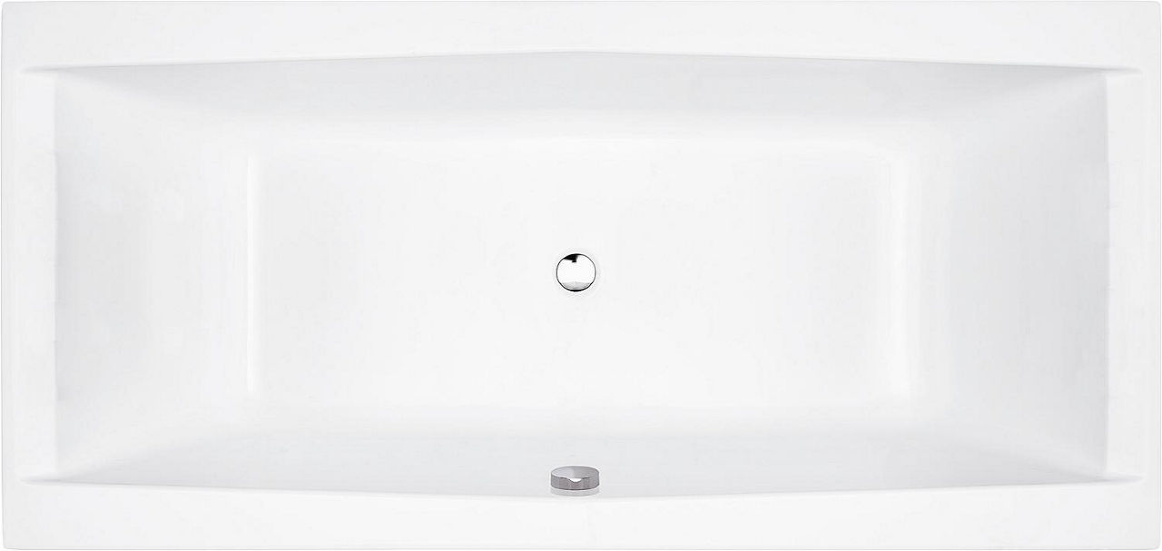 Duo-Badewanne Larcis 1800x500x800 mm Inhalt: 300 l Acryl, weiß